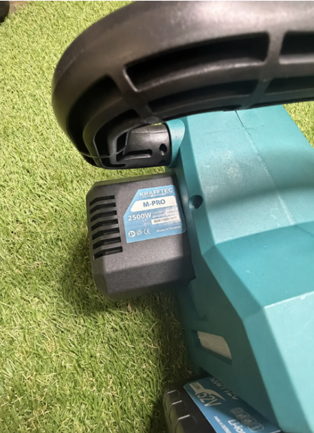 Безщіткова електропила Krafftec 48V/6Ah Акумуляторна ланцюгова пилка з автоматичним змащенням Електрична пила для дачі 40 см - зображення 5