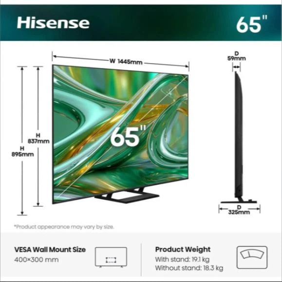 Телевізор Hisense MiniLED 65" 65E8S - изображение 6