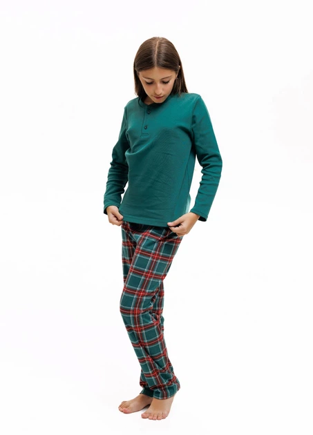 Піжама дитяча Family Look з бавовни Наталюкс 34р. 122см-128см зелений (9456134888841) - Фото 8 Піжама дитяча Family Look з бавовни Наталюкс 34р. 122см-128см зелений (9456134888841) - зображення 8