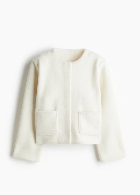 Куртка H&M 18615 Молочний 4XL (1260) - Фото 3 Куртка H&M 18615 Молочний 4XL (1260) - изображение 3