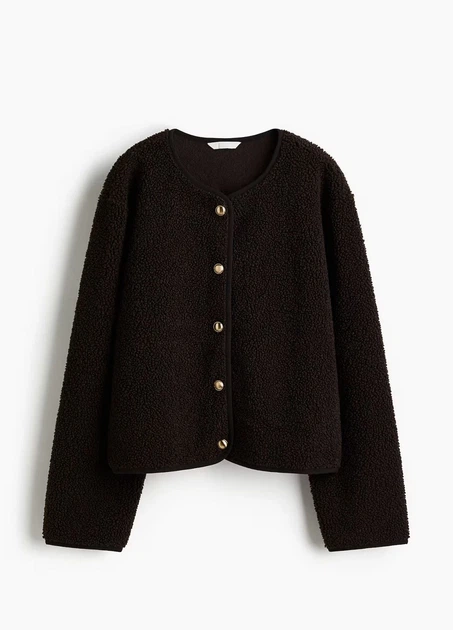Куртка H&M 18582 Темний коричневий 4XL (1308) - Фото 3 Куртка H&M 18582 Темний коричневий 4XL (1308) - изображение 3