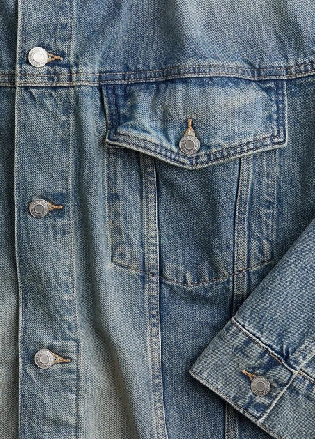 Джинсова куртка H&M 18644 Синій XS/S (1230) - зображення 4
