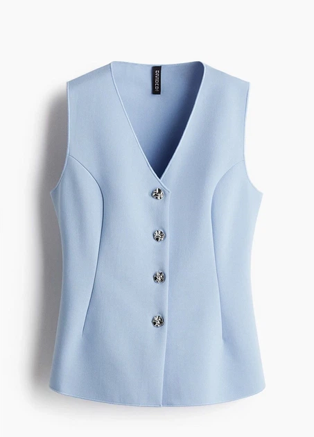 Жилет H&M 18520 Світлий блакитний L (1310) - Фото 4 Жилет H&M 18520 Світлий блакитний L (1310) - зображення 4