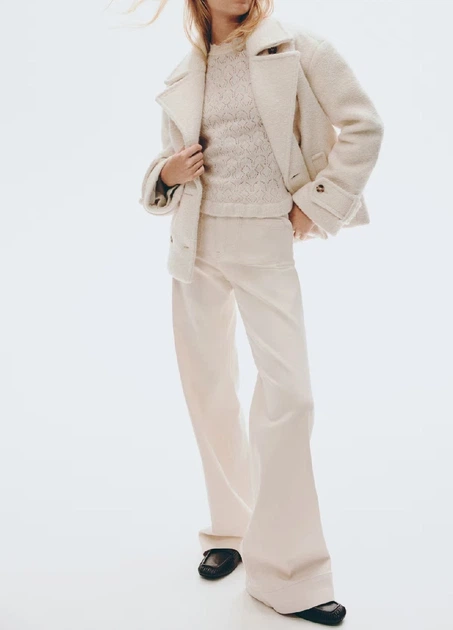 Пальто H&M 18466 Білий S (1301) - Фото 1 Пальто H&M 18466 Білий S (1301) - зображення 1