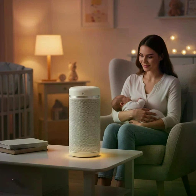Керамічний вентилятор-обігрівач evoair Warmix 2200 Smart White, Wi-Fi, додаток SmartLife, керамічний нагрів PTC, датчик руху, дистанційне керування, таймер на 8 годин, сенсорна панель, білий - зображення 4