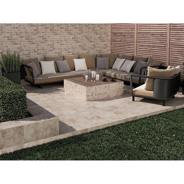 Ступенька из керамогранита Lukas Beige Steptread бежевая 8x598x298 мм - Фото 2 Ступенька из керамогранита Lukas Beige Steptread бежевая 8x598x298 мм - изображение 2