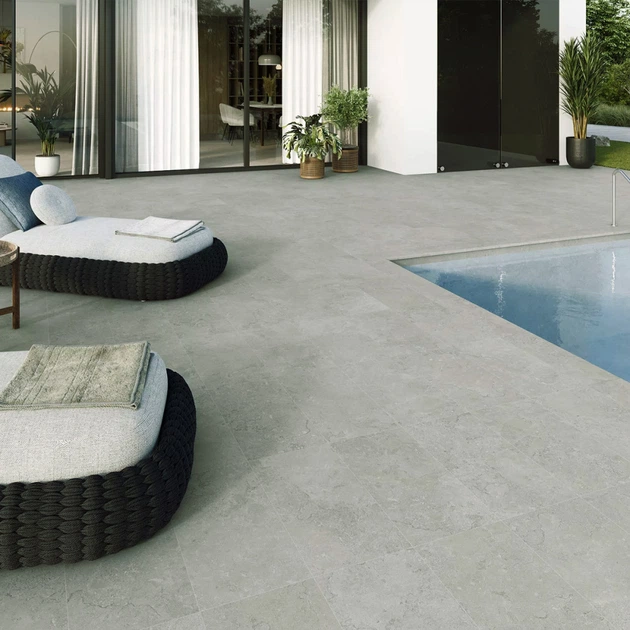 Ступенька из керамогранита Multistep Etna Gris серая 14x1200x330 мм - изображение 2