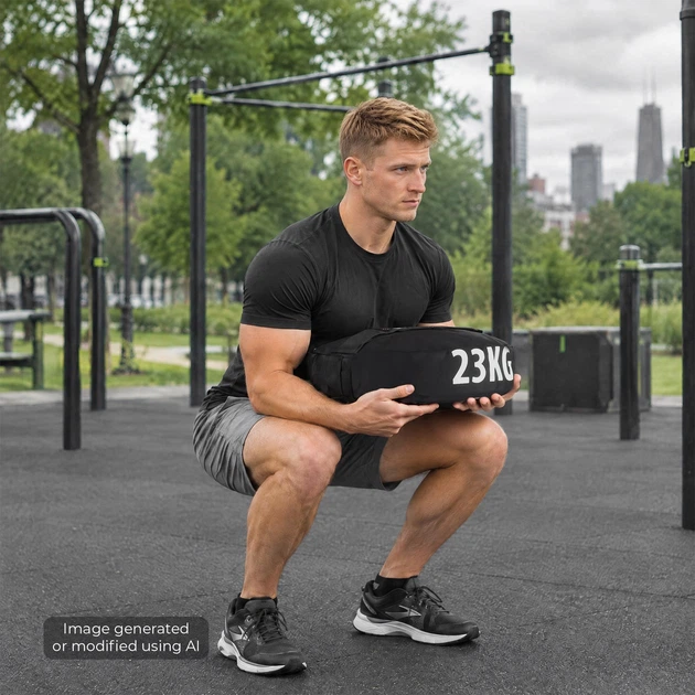Тренувальний мішок HMS WSN23 Sandbag Strongman 23 кг (5905504108496) - зображення 8