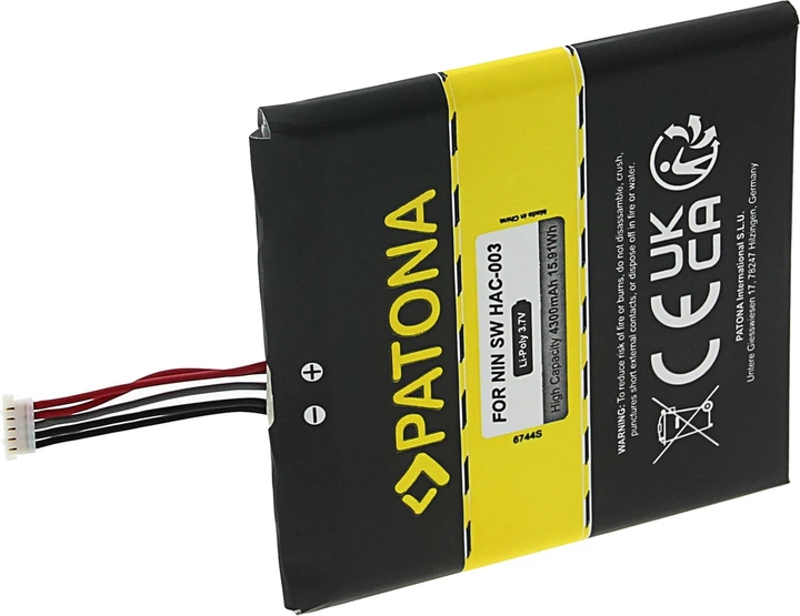 Акумулятор для портативної консолі PATONA для Nintendo Switch HAC-003 P/NHAC-003 HAC-A-BPHAT-C0 HAC-S-JP (4055655234030) - Фото 3 Акумулятор для портативної консолі PATONA для Nintendo Switch HAC-003 P/NHAC-003 HAC-A-BPHAT-C0 HAC-S-JP (4055655234030) - зображення 3