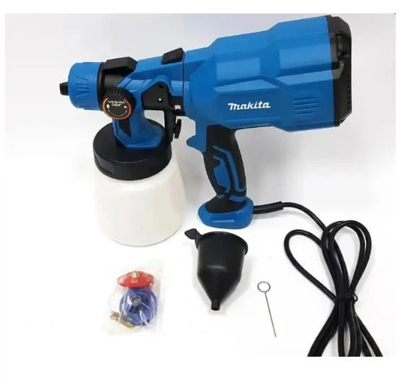 Електричний фарбопульт Makita 650 Вт продуктивність 0.55 л/хв Резервуар 0.88 л сопела у комплекті 2 мм / 2.5 мм / 3 мм - зображення 2