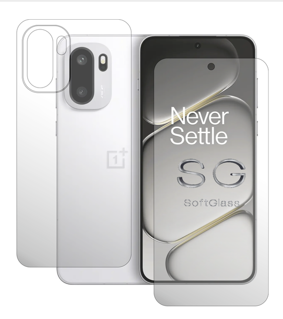 Пленка для OnePlus Ace 6 комплект: для передней и задней панели износоустойчивая полиуретановая SoftGlass - Фото 2 Пленка для OnePlus Ace 6 комплект: для передней и задней панели износоустойчивая полиуретановая SoftGlass - изображение 2