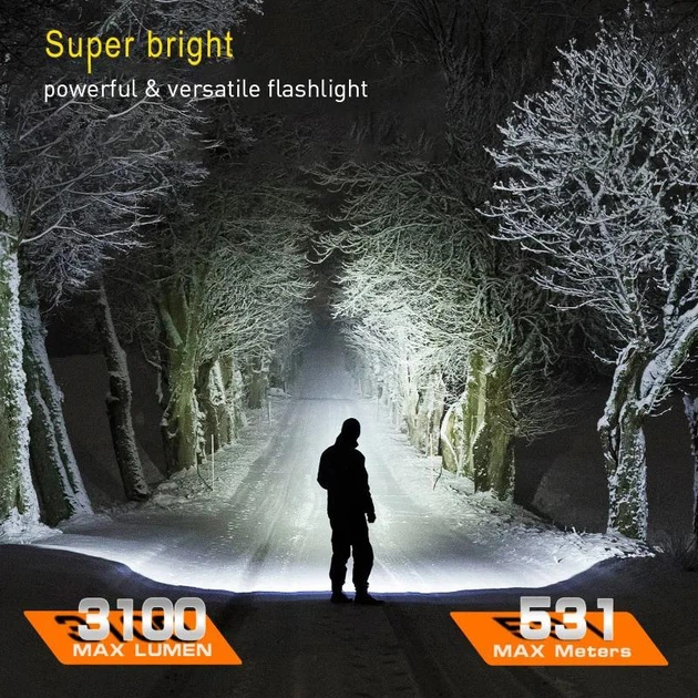 Ліхтар Sofirn C8L Black, 6500K, 21700 3100lm USB-C, Cree XHP50.3 HI (XHP50D) - Фото 10 Ліхтар Sofirn C8L Black, 6500K, 21700 3100lm USB-C, Cree XHP50.3 HI (XHP50D) - изображение 10