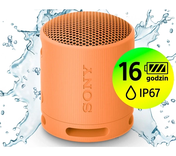 Bluetooth-колонка Sony SRS-XB100 5W Помаранчева - изображение 11