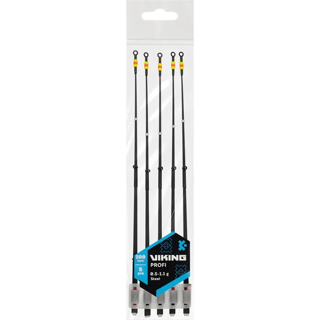 Кивок Viking Fishing Profi стальной 200mm 0.5-1.1g (5 шт/уп) - изображение 2