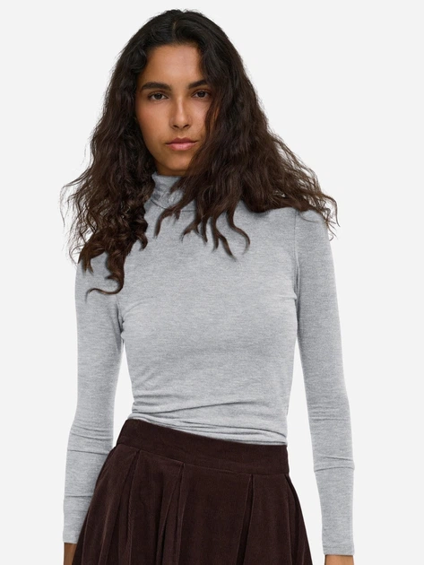 Гольф-водолазка жіноча ONLY 15380914-Light Grey Melange L Сіра (5715907440501) - Фото 1 Гольф-водолазка жіноча ONLY 15380914-Light Grey Melange L Сіра (5715907440501) - зображення 1