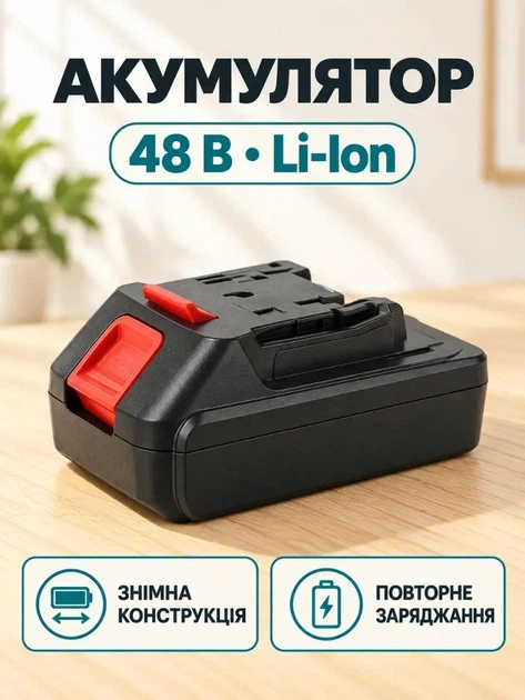 Аккумуляторная мини-воздуходувка турбовентилятор 48 В Li-Ion 52000 об/мин с 1 АКБ для очистки от пыли, Синяя (37261136) - изображение 4