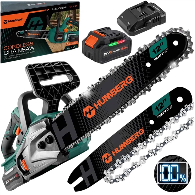 Pilarka łańcuchowa akumulatorowa Humberg HM-436 1400 W - obraz 3