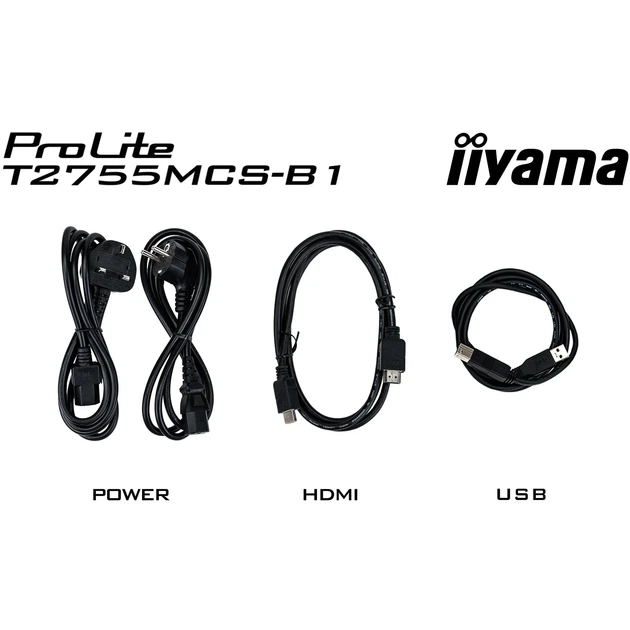 Монитор сенсорный 27" Iiyama ProLite T2755MSC-B1 - изображение 12