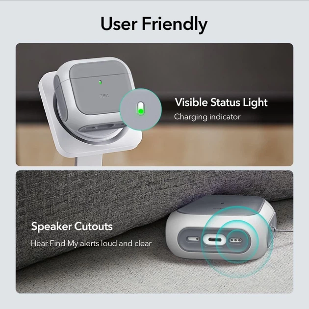 Чехол для наушников ESR Orbit Halolock для AirPods 4 White with MagSafe (4894240217603) - изображение 7