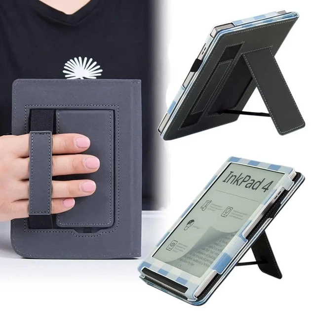 Чехол (обложка) для PocketBook InkPad Color 2 (PB743C) с рисунком с ремешком для руки и подставкой (7707048) - изображение 5