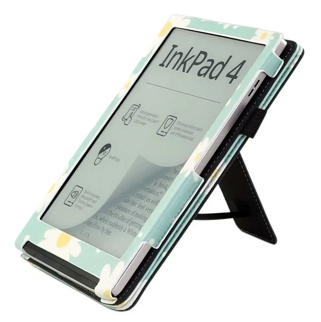 Чехол (обложка) для PocketBook InkPad Color 3 (PB743K3) с рисунком с ремешком для руки и подставкой (7707048) Ромашки - Фото 6 Чехол (обложка) для PocketBook InkPad Color 3 (PB743K3) с рисунком с ремешком для руки и подставкой (7707048) Ромашки - изображение 6