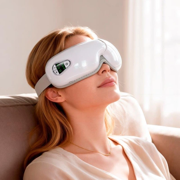 Массажер для глаз HOCO Airbag Eye Massager (HP54) White/Grey - изображение 3