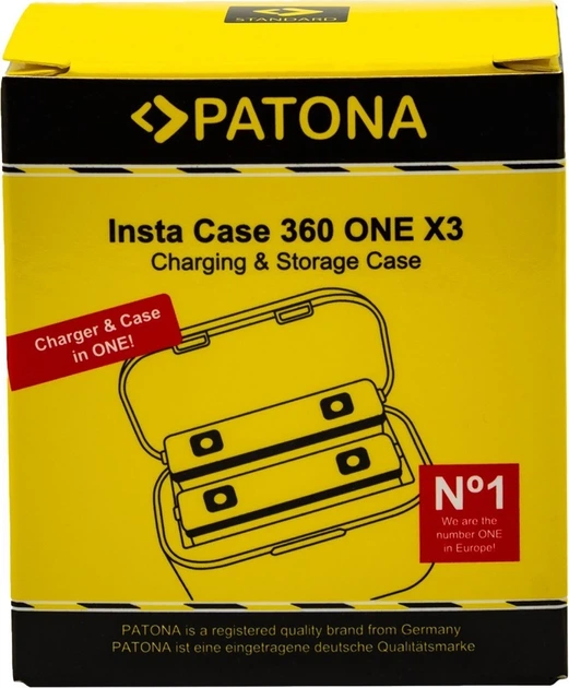 Зарядний пристрій PATONA Dual Charger для Insta 360 ONE X3 CINAQBT/A (4055655239226) - зображення 10