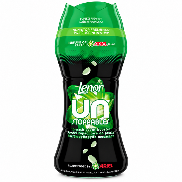 Парфюмированные гранулы для стирки Lenor Unstoppables Ariel, 195 г - Фото 1 Парфюмированные гранулы для стирки Lenor Unstoppables Ariel, 195 г - изображение 1