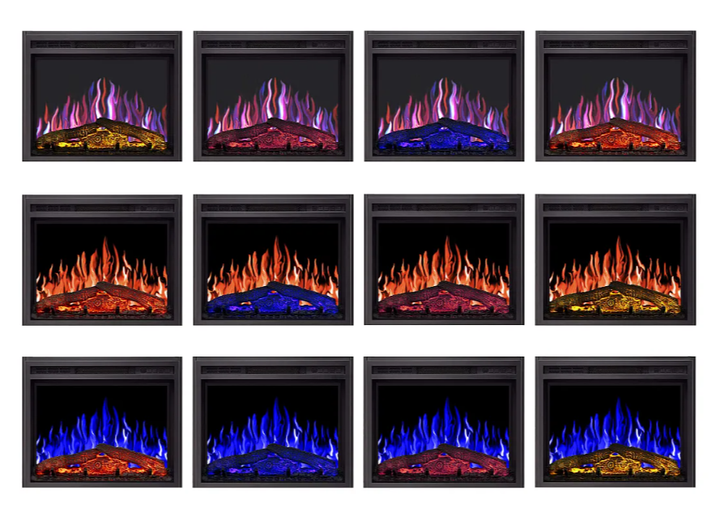 Камин электрический с регулировкой цвета пламени ArtiFlame 1800 Вт Каминокомплект с порталом обогревом до 30 м² пультом таймером - изображение 9