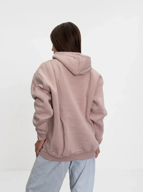 Жіноче однотонне худі на флісі Pink Daisy Пудровий XL (5035/1) - Фото 2 Жіноче однотонне худі на флісі Pink Daisy Пудровий XL (5035/1) - зображення 2