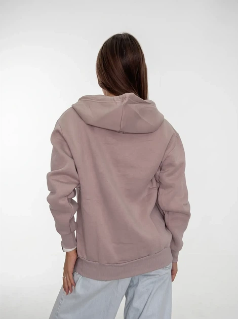 Жіноче однотонне худі на блискавці Pink Daisy Пудровий M (5021) - Фото 2 Жіноче однотонне худі на блискавці Pink Daisy Пудровий M (5021) - зображення 2