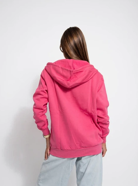Женское однотонное худи на молнии Pink Daisy Розовый M (5021) - Фото 2 Женское однотонное худи на молнии Pink Daisy Розовый M (5021) - изображение 2