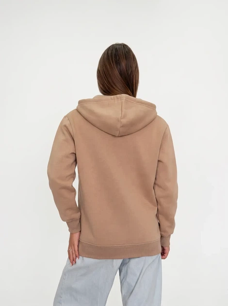 Жіноче однотонне худі на блискавці Pink Daisy Бежевий M (5021) - Фото 2 Жіноче однотонне худі на блискавці Pink Daisy Бежевий M (5021) - зображення 2