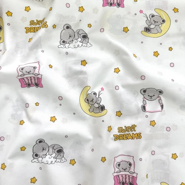 Детская пелёнка из бязи Маленькая Соня Sweet Dreams розовая 80х100 см - Фото 2 Детская пелёнка из бязи Маленькая Соня Sweet Dreams розовая 80х100 см - изображение 2