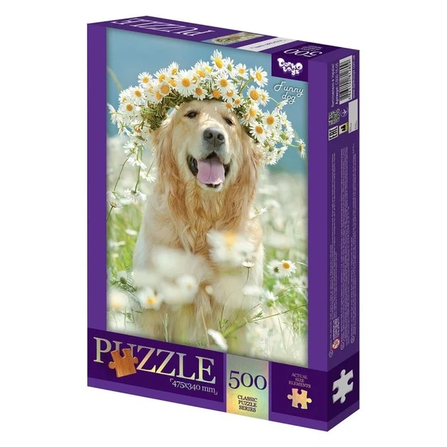 Пазлы классические Funny dog Danko Toys 500 элементов картонные от 9 лет - Фото 1 Пазлы классические Funny dog Danko Toys 500 элементов картонные от 9 лет - изображение 1