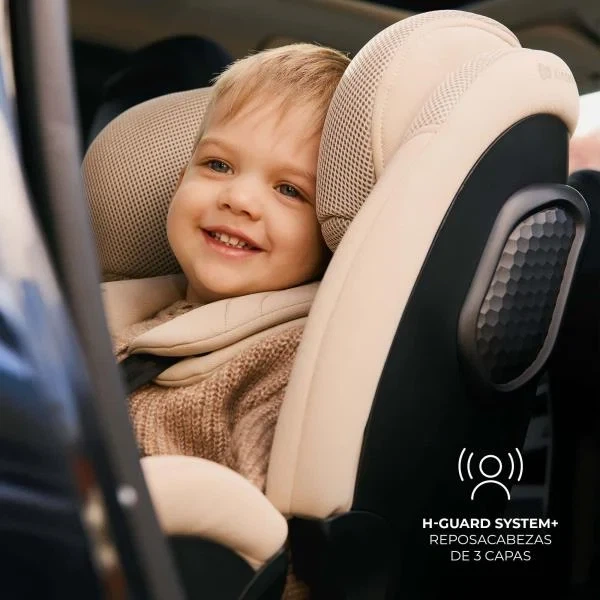 Автокрісло Kinderkraft Xpedition 3 i-Size поворотне 360° проти руху до 105 см бежеве - зображення 8