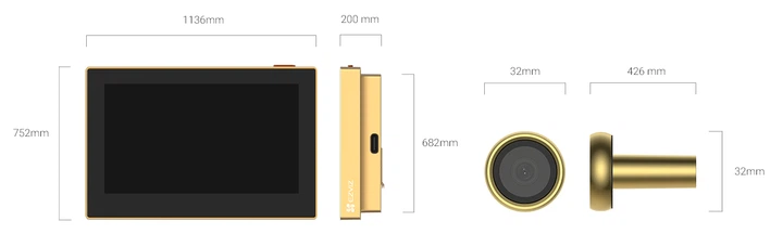 Видеодомофон Ezviz HP2 CS-HP2 (2MP) Golden - изображение 5