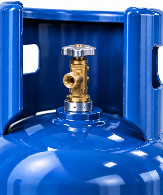 Газовый баллон LPG 27л для пропана, бутана и пропан-бутана, стальной DIEGO - изображение 5