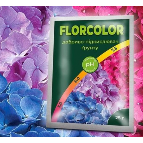 Мастер-Агро Florcolorребенка13:14, 25 г — удобрение-подкислитель для цветущих растений, гортензий, азалий и рододендронов - Фото 1 Мастер-Агро Florcolorребенка13:14, 25 г — удобрение-подкислитель для цветущих растений, гортензий, азалий и рододендронов - изображение 1