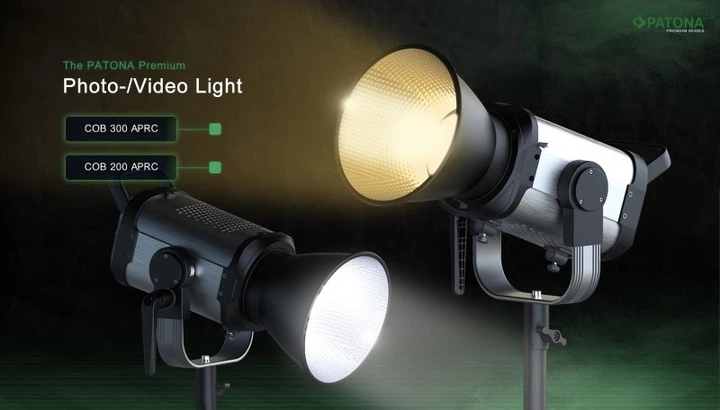 Студійна світлодіодна LED-лампа PATONA Premium COB-200 APRC Bi-Color 200W Bowens (4055655239479) - Фото 9 Студійна світлодіодна LED-лампа PATONA Premium COB-200 APRC Bi-Color 200W Bowens (4055655239479) - зображення 9
