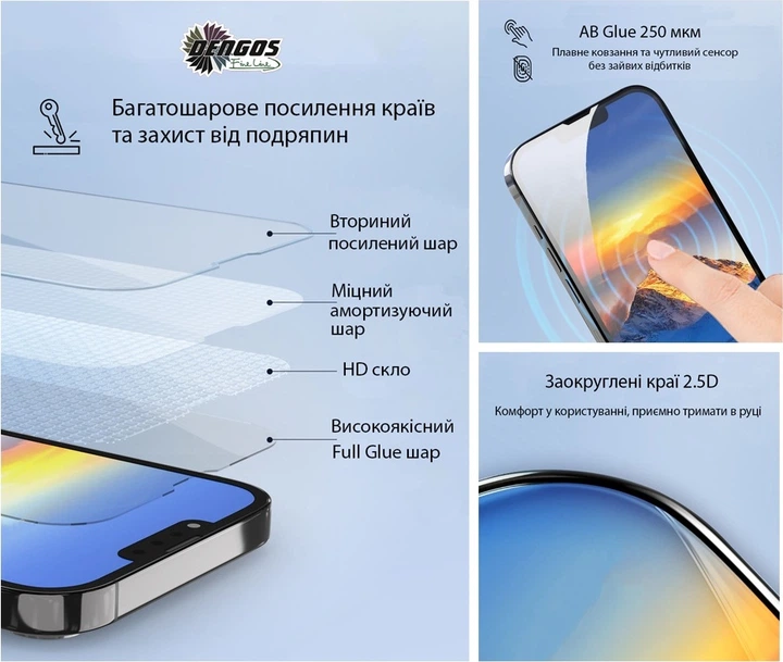 Защитное стекло для смартфона Xiaomi Redmi Note 11/11s DENGOS Black (TGFG-227) - изображение 4