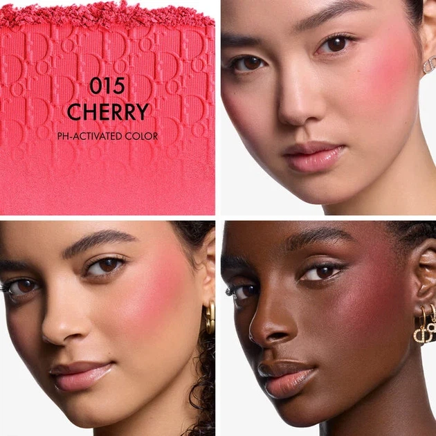 Компактные румяна с pH-активированным цветом Dior Backstage Rosy Glow 015 - Cherry 4.5 г - изображение 3
