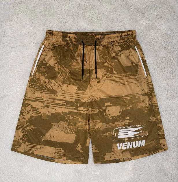 Спортивный комплект футболка и шорты Venum песочный камуфляж L - изображение 4