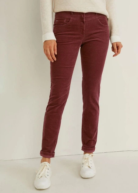 Вельветовые джинсы slim fit C&A 2179120c36 38 бордовые (100016458) - Фото 3 Вельветовые джинсы slim fit C&A 2179120c36 38 бордовые (100016458) - изображение 3