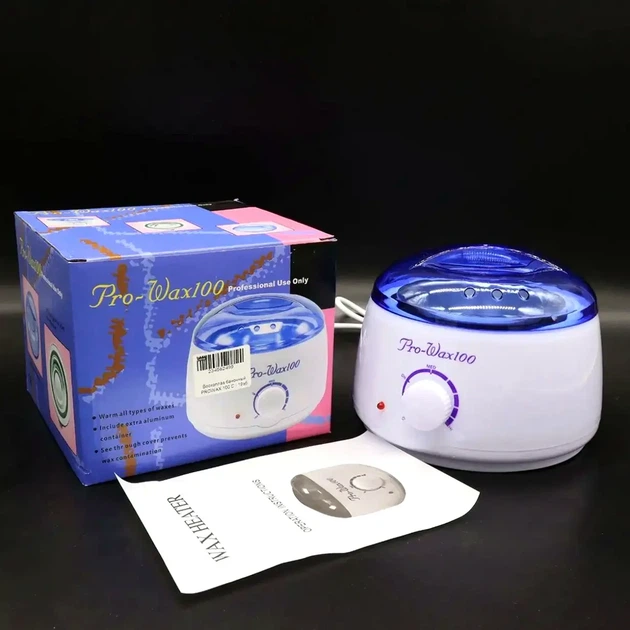 Воскоплав Pro Wax 100 Вт белый для воска в банках и парафина с терморегулятором 17х17х9 см - изображение 8