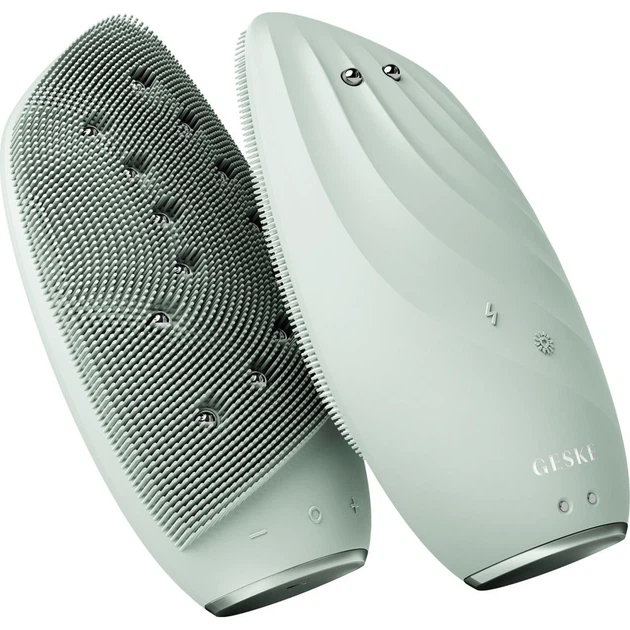 Чистящая щетка для лица GESKE Sonic Thermo Facial Brush&Face-Lifter 8в1 Green (HB0096) [179605] - изображение 2