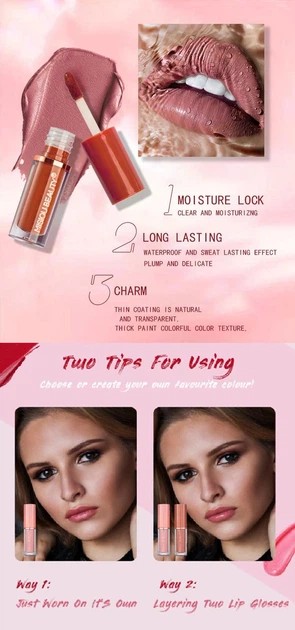 Набір блисків та матових помад MisioU Beauty Matte Lipstick набір 12шт*2,5г - зображення 8