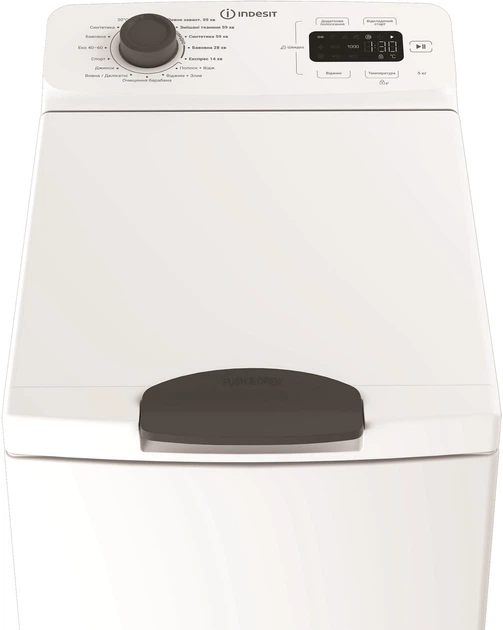 Стиральная машина с вертикальной загрузкой Indesit TI512EGMTUA - изображение 2