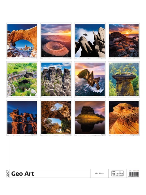 Календарь настенный 2027 HELMA 45 x 52 см Geo Art (N265-27) 8596641043220 - изображение 4