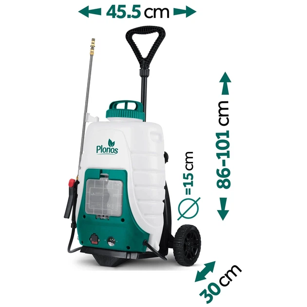 Акумуляторний обприскувач з візком Plonos PL-601 (460110) - зображення 15